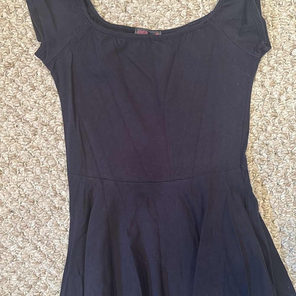 JOYCE LESLIE Navy Blue Skater Dress size M - Picture 2 of 3